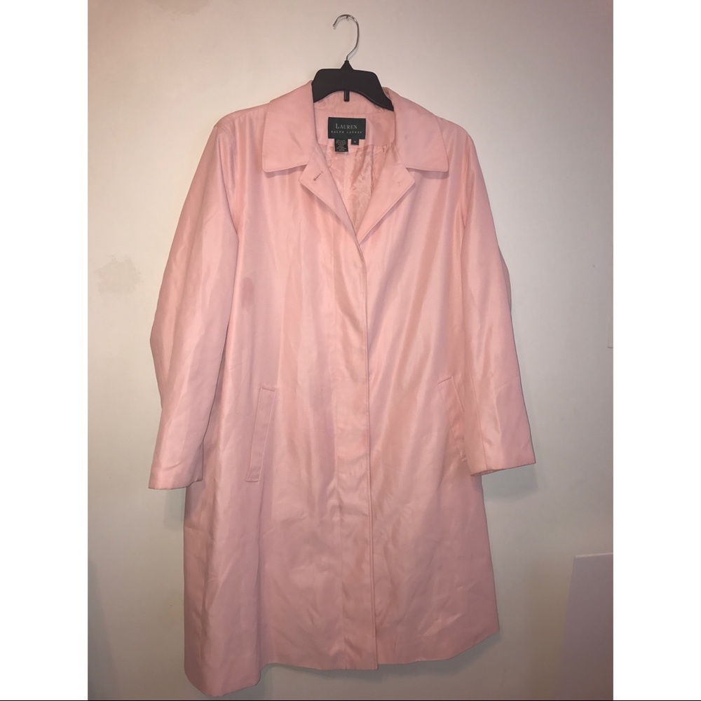 Ralph Lauren Pink Long Raincoat
